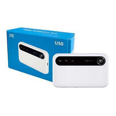 5G WiFi роутер ZTE U50 (Wi-Fi 6, 4500 мАч, TS9, Nano SIM, до 32 устройств)