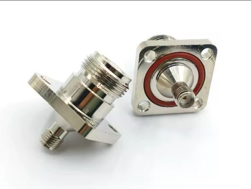 Flange adapter N-Female to SMA-Female