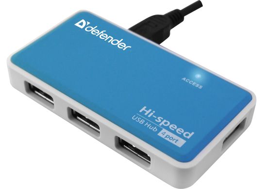 USB-хаб Defender Quadro Power USB 2.0 + блок живлення