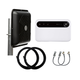 5G/4G Wi-Fi інтернет-комплект ZTE U50 + MIMO антена 15 дБі чорна (до 2,63 Гбіт/с, WiFi6,  АКБ 4500 мАг)