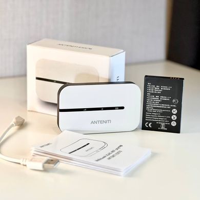 4G Wi-Fi роутер ANTENITI E5576 (Роз'єми під антену, до 10 годин роботи, швидкість до 150 Мбіт/с)