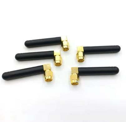 Антенна 2 dBi SMA Male (угловая), 2.4/1800/2100/2600 МГц (Wi-Fi, 4G, Bluetooth)