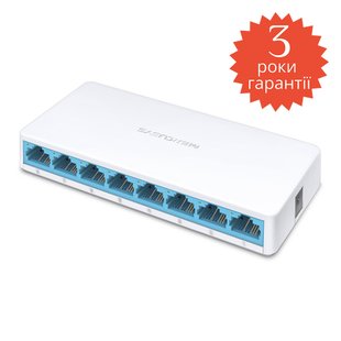 Комутатор MERCUSYS MS108 8-Port 10/100Mbps