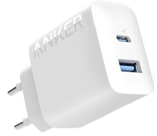 Мережевий зарядний пристрій ANKER PowerPort - 20W USB-C&USB-A