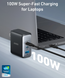 Зарядка ANKER PowerPort 736 Nano II - 100W 2xUSB-C PD & 1xPIQ GaN (Черная)