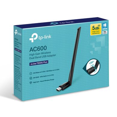 Wi-Fi адаптер TP-Link Archer T600U Plus AC600 USB2.0