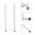 Mobile Guard 5 dBi SMA Male Antenna for 3G/4G Routers and Modems (698&ndash;2700 MHz) white