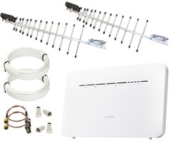 Интернет комплект 300 Мбит/с для села и пригорода 4G роутер Huawei B535-232 и 4G LPDA MIMO антенна