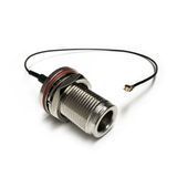 Антенный кабель N-Female &ndash; IPEX/U.FL Female, RF1.13 (20 см, 50 Ом)