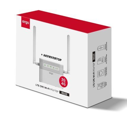 4G WiFi роутер Ergo R023 (аккумулятор 4000 мАч)