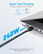 Кабель ANKER 310 USB-C to USB-C - 1.8m 240W Nylon (Черный)