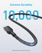 Кабель ANKER 310 USB-C to USB-C - 1.8m 240W Nylon (Черный)