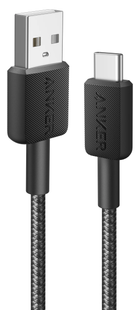 Кабель ANKER 322 USB-A to USB-C - 1.8m Nylon (Черный)