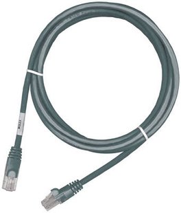 Патч-корд MOLEX RJ45, 568A/B, UTP, PowerCat 5e, LSZH 3м Серый