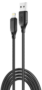 Кабель XO NB235 Zebra Series Braided USB-A to Lightning - 1m