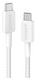 Кабель ANKER 322 USB-C to USB-C - 0.9m Nylon (Белый)