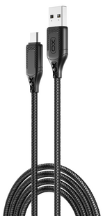 Кабель XO NB235 Zebra Series Braided USB-A to Micro - 1m