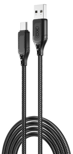 Кабель XO NB235 Zebra Series Braided USB-A to Type-C - 1m