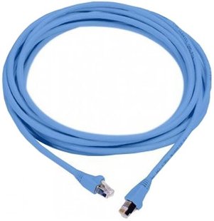 Патч-корд MOLEX RJ45, 568A/B, UTP, PowerCat 5e, LSZH 5м Голубой