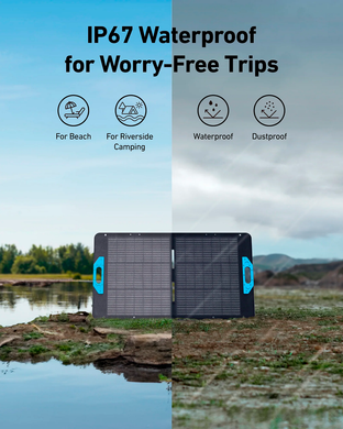 Сонячна зарядна панель ANKER SOLIX PS100 Solar Panel - 100W / 24.5V(4.1A) / XT60 / DC7909