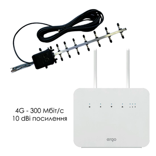 4G Internet Kit ERGO R291b + Mobile Guard LTE 1800 MHz 10 dBi Antenna