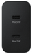 Мережевий зарядний пристрій SAMSUNG 50W Power Adapter Duo (w C to C Cable) EP-T5020XBEGEU / чорна