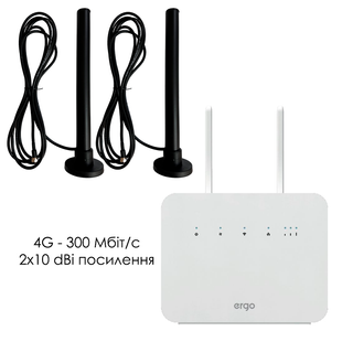 4G Internet Kit ERGO R291b for City and Transport + 2 Mobile Guard 10 dBi Magnetic Antennas