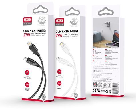 Кабель XO NBQ236A Braided Type-C to Lightning - 27W - 1m