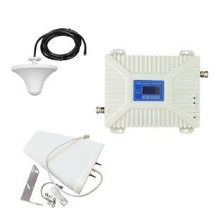 Комплект GSM/4G репітера 900/1800/2100 МГц &mdash; підсилювач мобільного зв&rsquo;язку та 4G інтернету + зовнішня антена 10 dBi