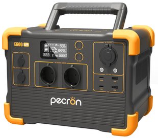 Зарядна станція Pecron E600LFP - 614Wh/AC 1200W/100W 1xPD/2xUSB/1xCar/Qi/MPPT