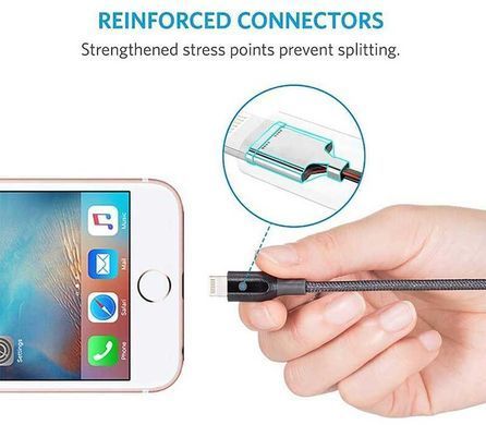 Кабель ANKER Powerline Select+ Lightning &ndash; 1.8 м (Черный)