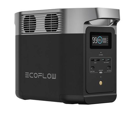 Зарядная станция EcoFlow Delta 2 Max 2048 Вт/ч (CH) + переходники под вилку EU