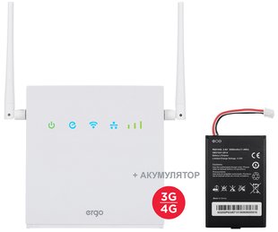 4G WI-FI роутер ERGO R0516B з акумулятором