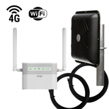 Швидкісний 4G комплект ERGO R023 (R0516) плюс панельна MIMO антена 2х15 з кабелями, перехідниками та акумулятором (black)