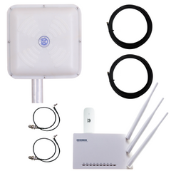 Готовий 4G WiFi інтернет комплект HomeWiFi MIMO для сільської місцевості (white)