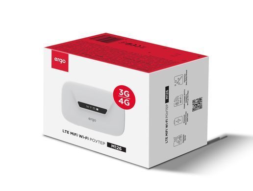 4G WiFi роутер ERGO M126 (cat4) Wi-Fi 6
